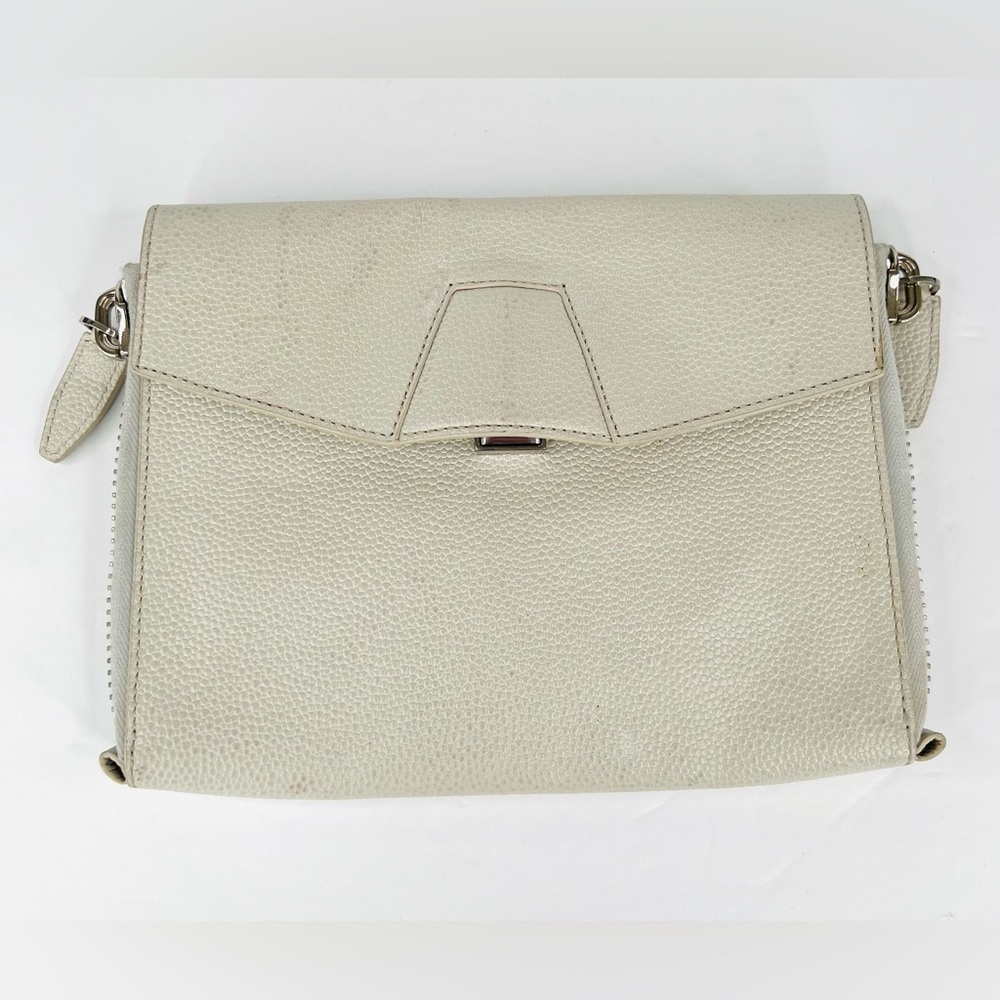 Alexander Wang Lydia Pebbled Leather Lydia Clutch Wallet Wristlet Logo Clutch
